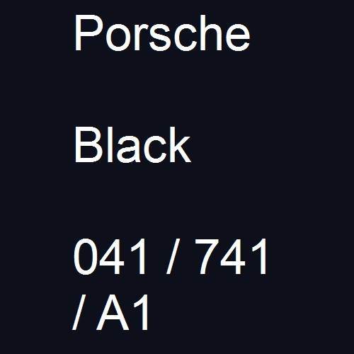 Porsche, Black, 041 / 741 / A1.